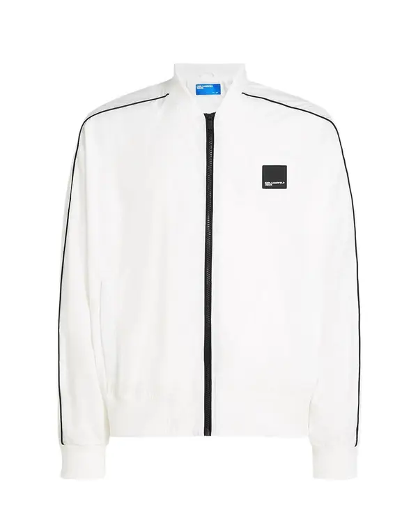 Logo Patch Bomber Jacket
