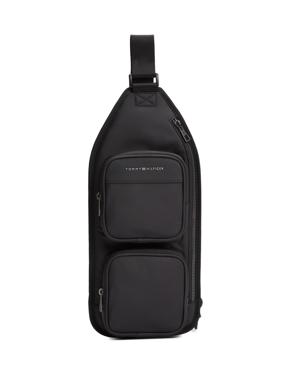 Metal Logo Sling Backpack 