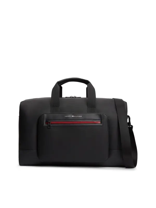 Metal Logo Duffle Bag with Zipped Pocket