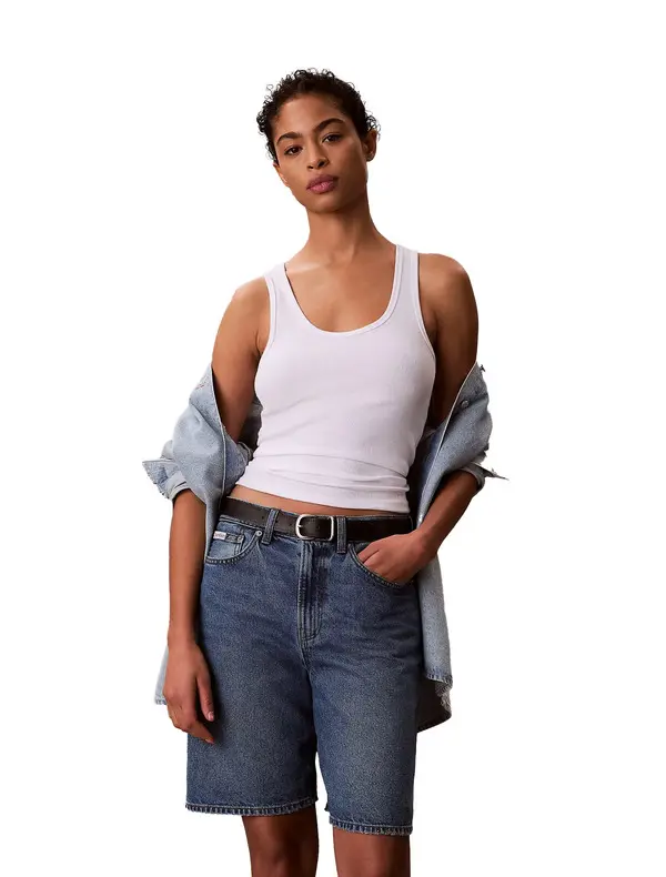 Denim Bermuda Shorts