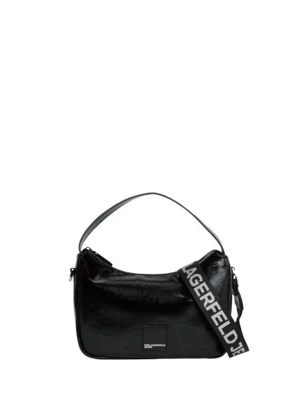 Patent Glossy Leather Hobo Shoulder Bag