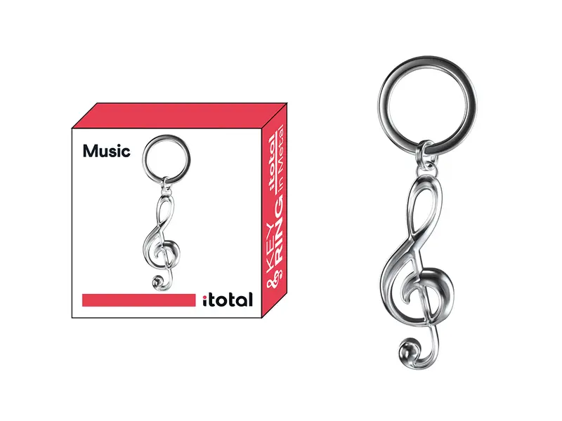 Metal Keychain Music 