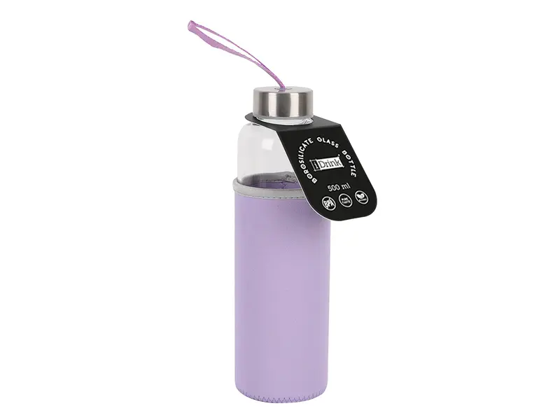 In Neoprene
Borosilicate Bottle 500 Ml With Purple 