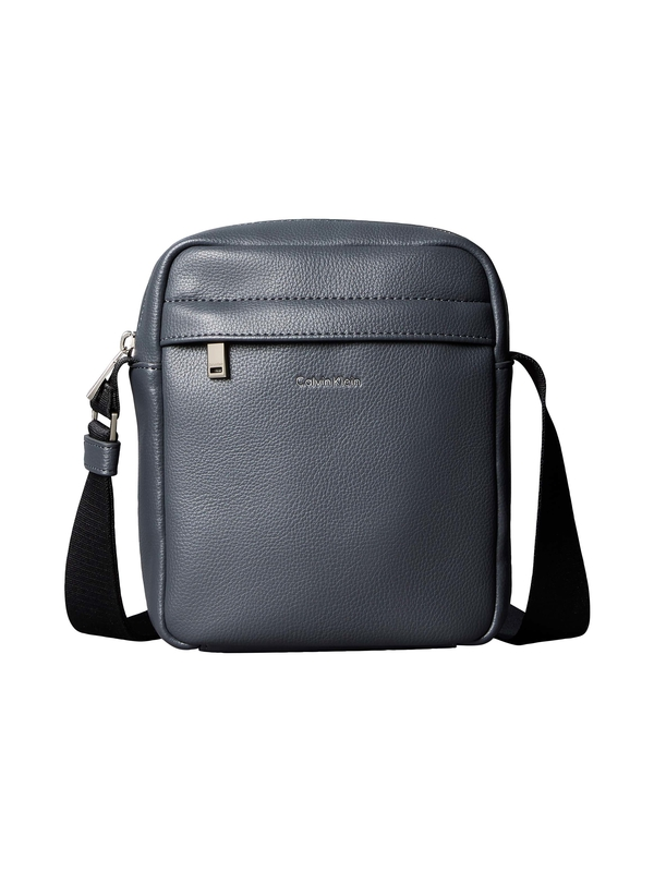 Pebbled Leather Messenger Crossbody Bag