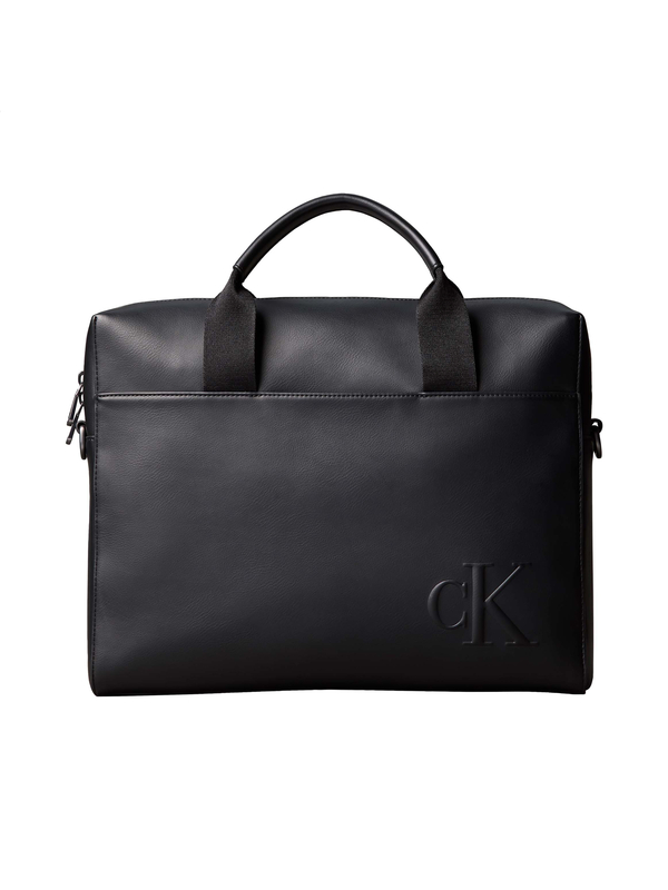 SoftLeatherEmbossedMonogramCommuterBag