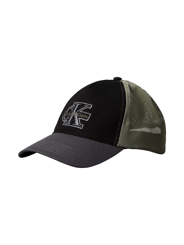 Color-BlockTwillLogoEmbroideryTruckerCap