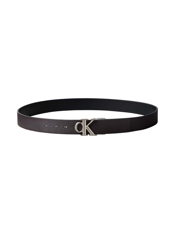 PebbledLeatherReversibleBeltwithCKMonogramBuckle