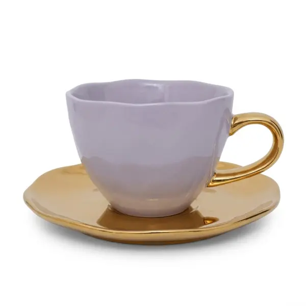  Good Morning Cup with Saucer - Cappuccino/Tea lila Image