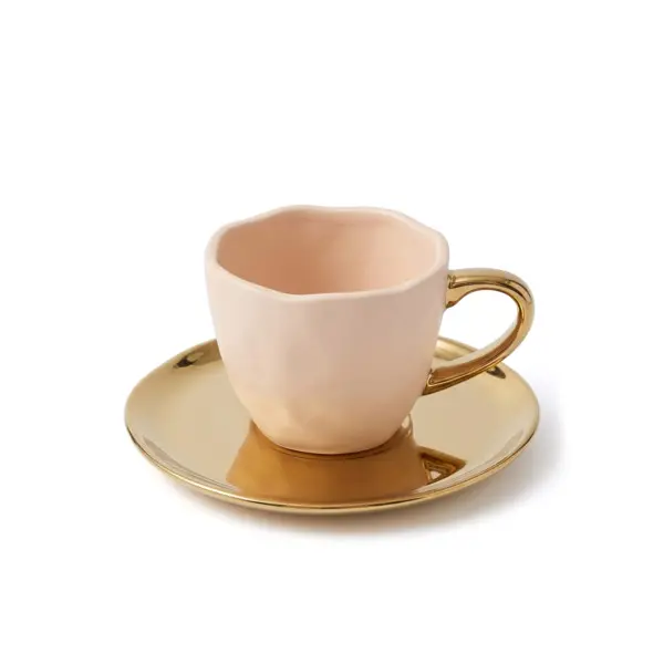  Good Morning Cup with Saucer -  Espresso old pink Image