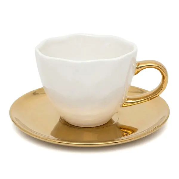 Good Morning Cup with Saucer -  Cappuccino/Tea white Image