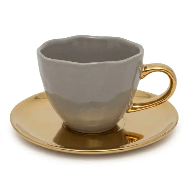  Good Morning Cup with Saucer -  Cappuccino/Tea gray morn Image