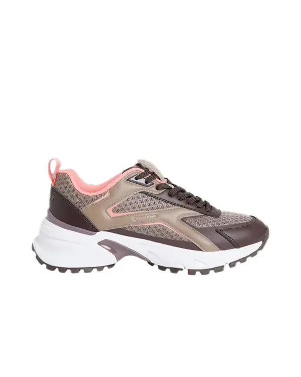 Trail-Style Chunky Mixed-Media Sneakers Image