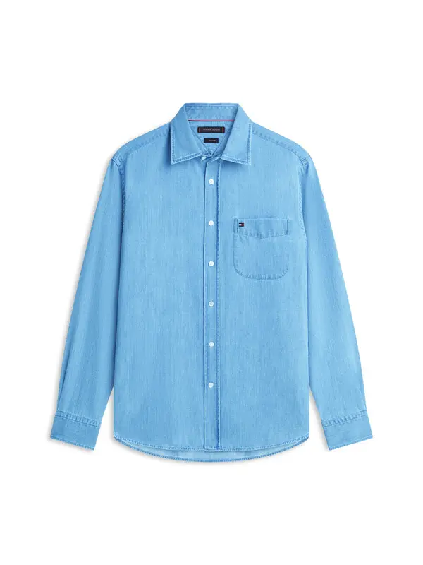 Regular Fit Long Sleeve Denim Shirt Image