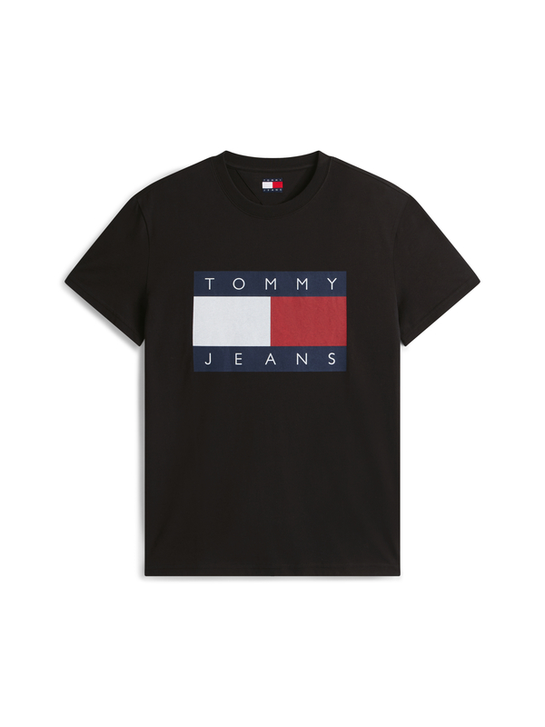 Flag Badge Jersey Crew Neck T-Shirt Image