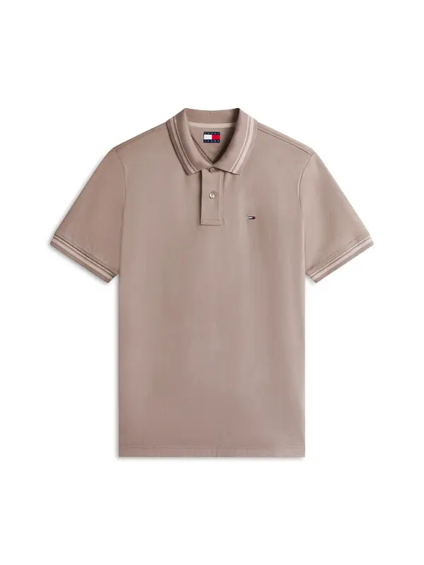 Tommy Flag Regular Fit Tipped Polo Shirt Image
