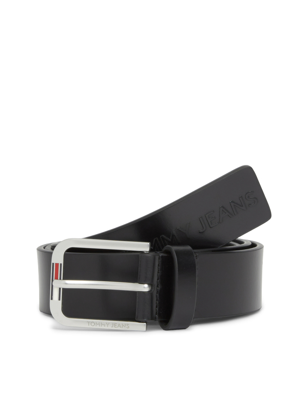 Embossed Logo Leather Belt Image