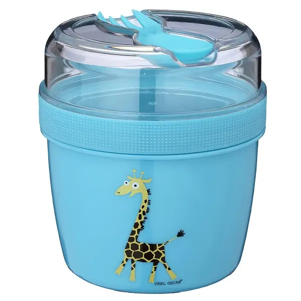 N'Ice Cup L, Lunch Box - Turquoise-Giraffe
