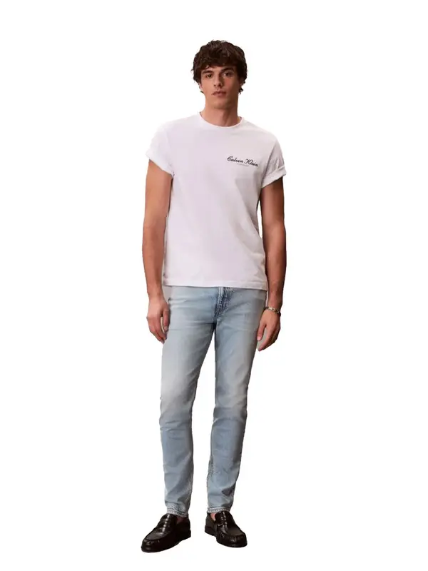 Stretch Denim Slim Leg Jeans