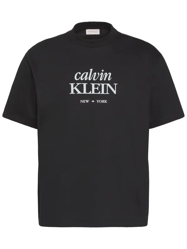 Relaxed Fit High-Neck Graphic T-shirt
