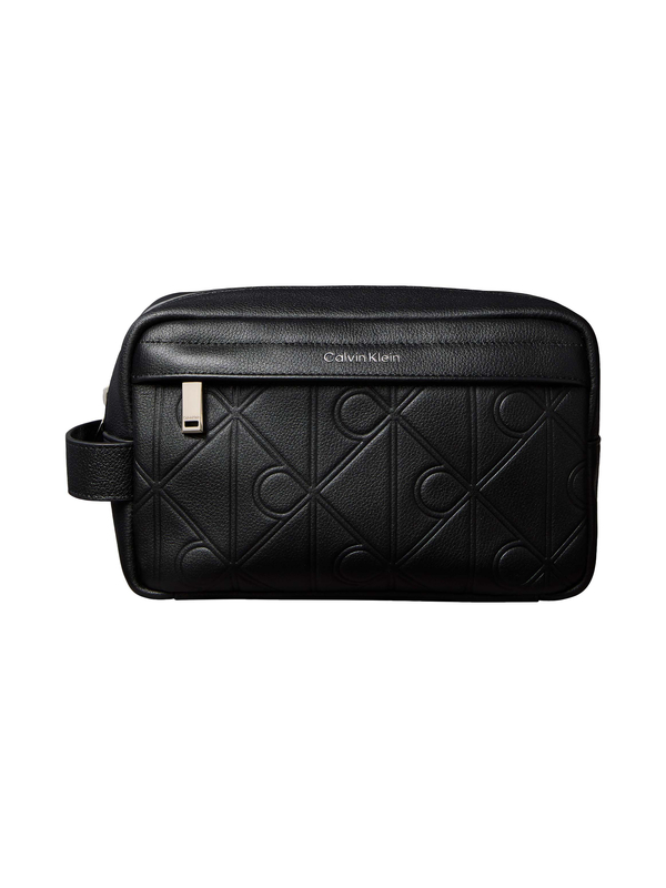 Logo-embossed Leather Wash Bag Image