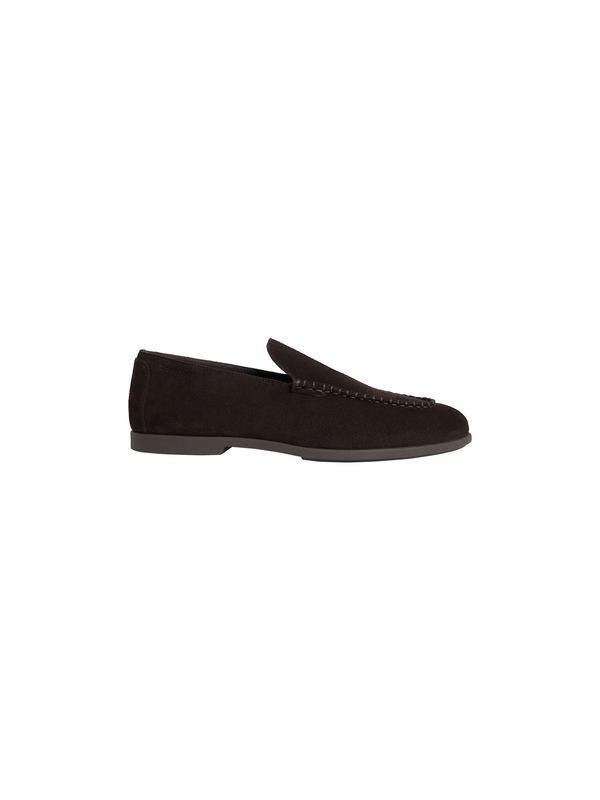 Suede Moc-Toe Slip-On Loafers Image