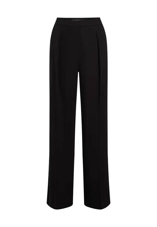 Pleated Wide-Leg Trousers Image