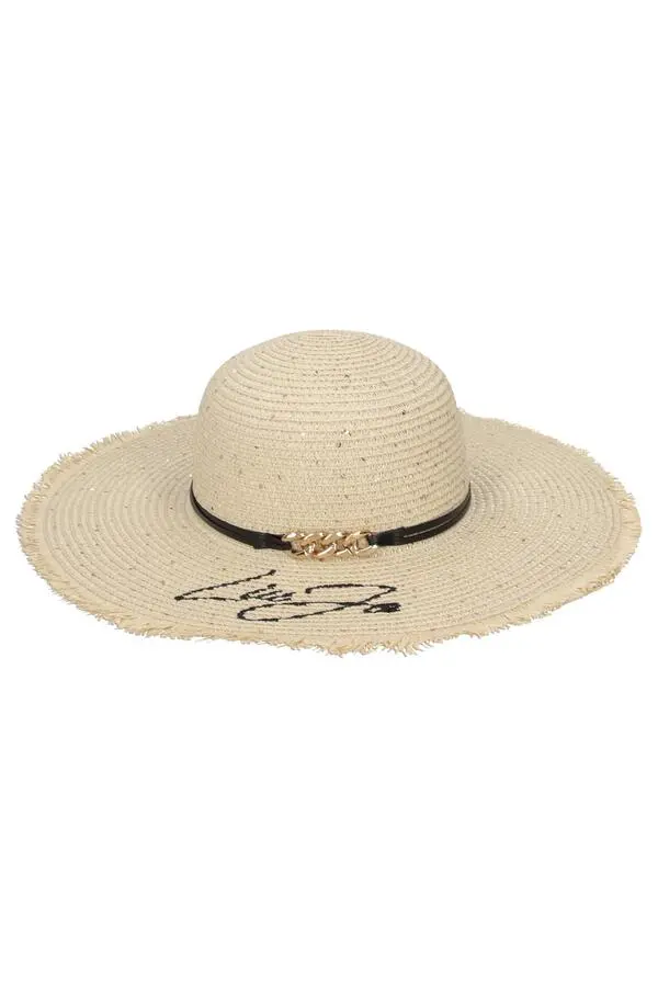 Wide-Brim Straw Hat