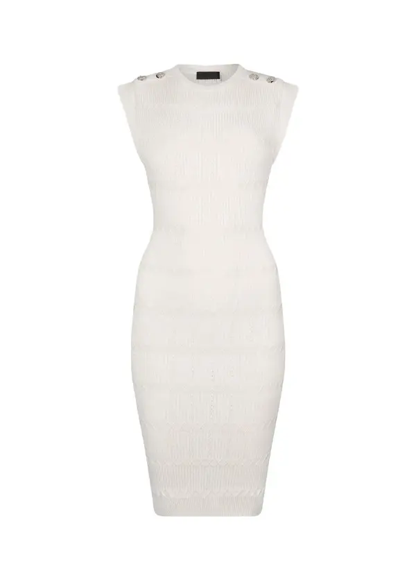 Round Neck Short Knit Dress