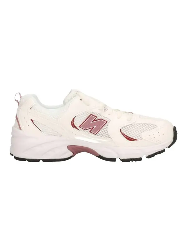 Kids Girls White & Pink 530 Mesh Sneakers
