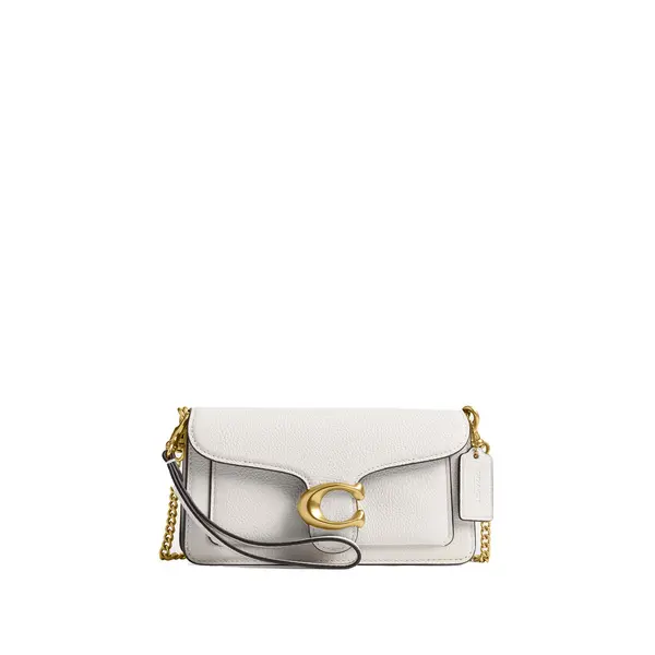 Tabby Chain Pebbled Leather Crossbody Bag 19