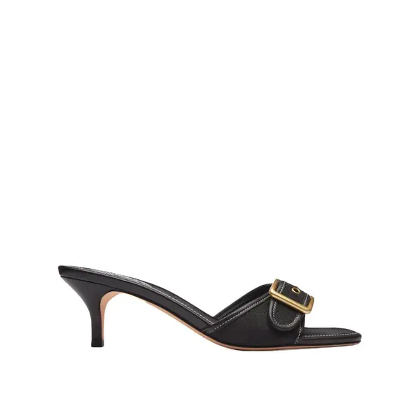 Margot Signature Jacquard Leather Heeled Mule