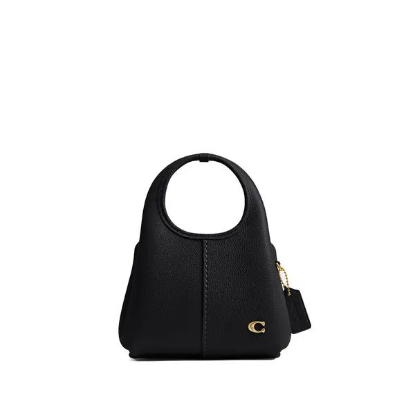 Lana Polished Pebbled Leather Handbag with Chain 