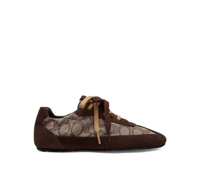 Signature Jacquard Suede Soft Retro Sneakers
