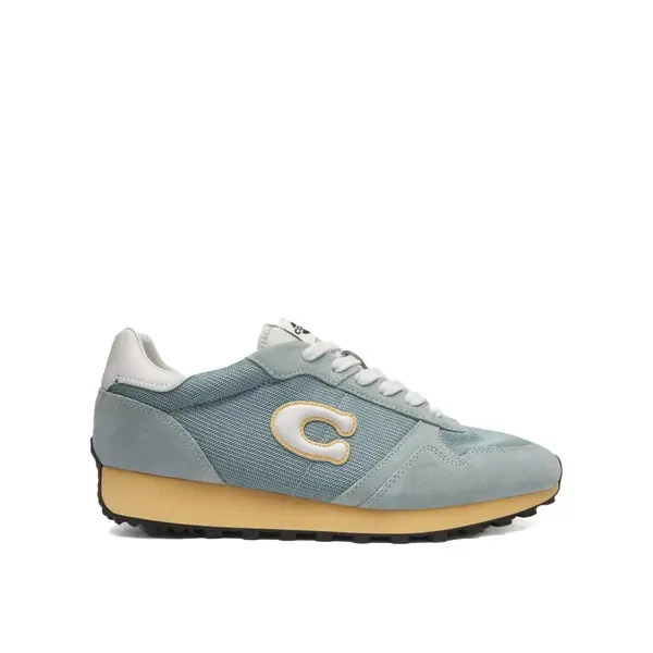 Suede & Mesh Retro Lace Up Sneakers