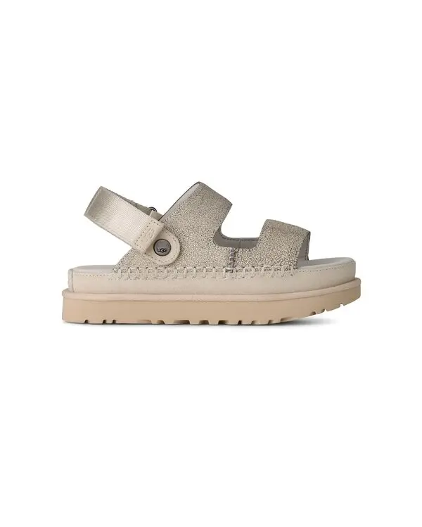  Goldenstar Suede Crackle Glide Sandals