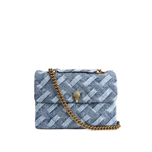 Large Denim Kensington Shoulder Bag Image