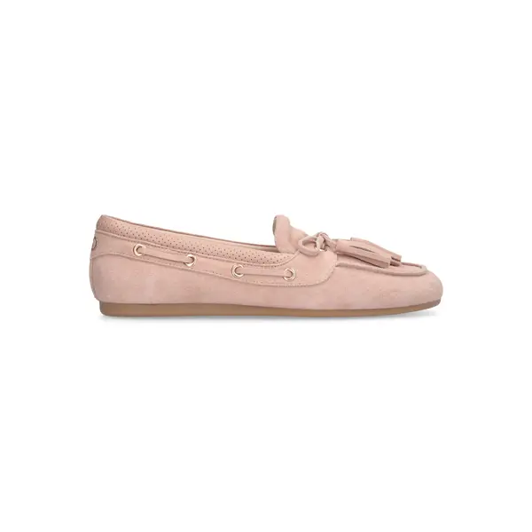 Soft Suede Tassel Moccasins with Fringes Details Image