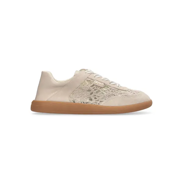 Suede and Lace Lace-Up Sneakers Image
