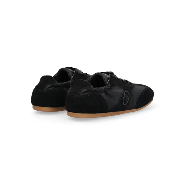 Suede and Satin-Finish Sneakers Image