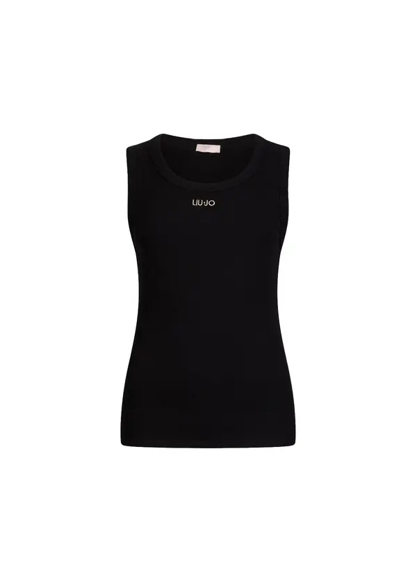 Sport Ribbed Cotton Tank Top 