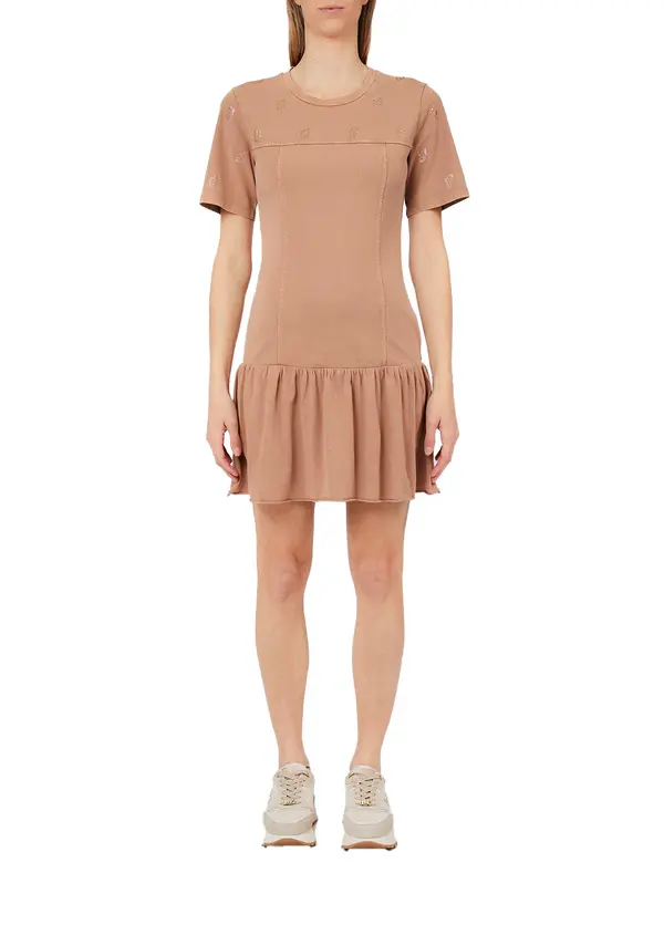 Drop-Waist T-Shirt Short Sleeve Dress