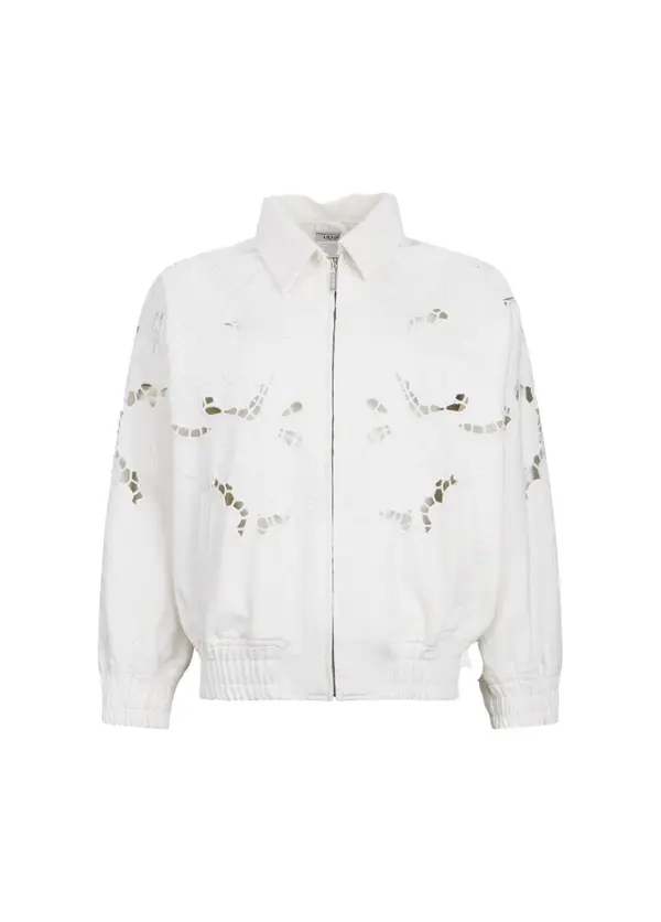 Jacket With Openwork Embroidery