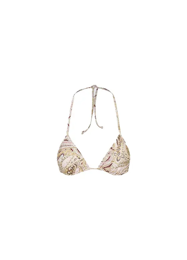 Triangle Bikini Top With Print