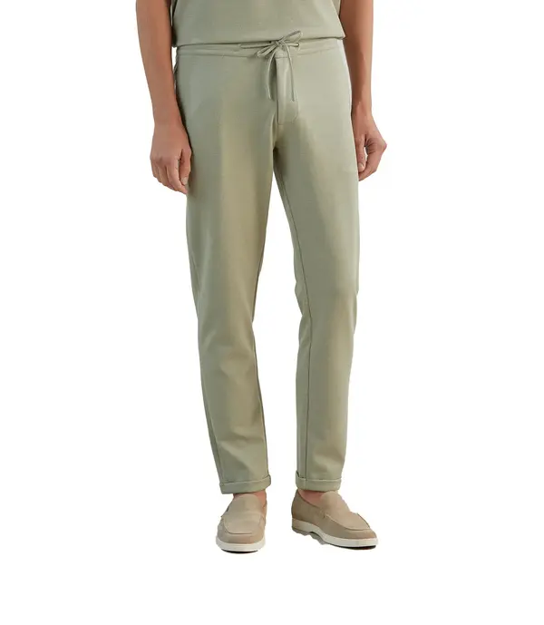 Casual Knit Trousers with Drawstring  