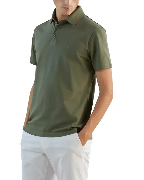 Piqué Short-Sleeve Polo Shirt