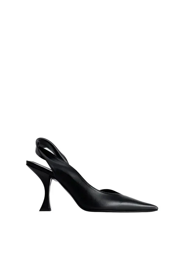High Heel Nappa Leather Slingback Pump