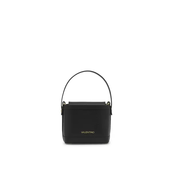 Grained Leather Flap Mini Handbag with Crossbody Strap Image