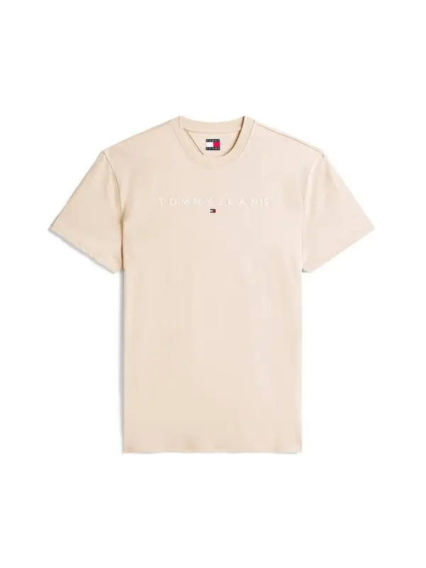 Linear Logo Embroidery Short Sleeve T-shirt Image