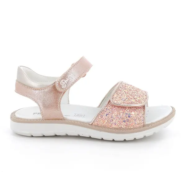 Kids Girls Glitter Sandals with Double Adjustable Straps Image