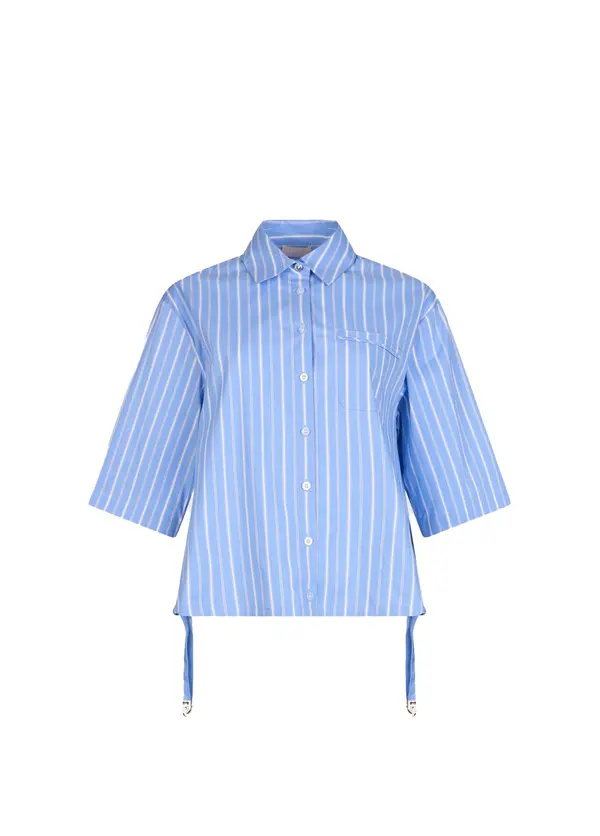 Striped Short-Sleeved Shirt Image